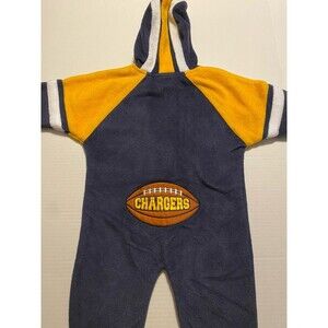VTG San Diego Los Angeles Chargers Toddler Baby Fleece Hoodie Bodysuit Reebok